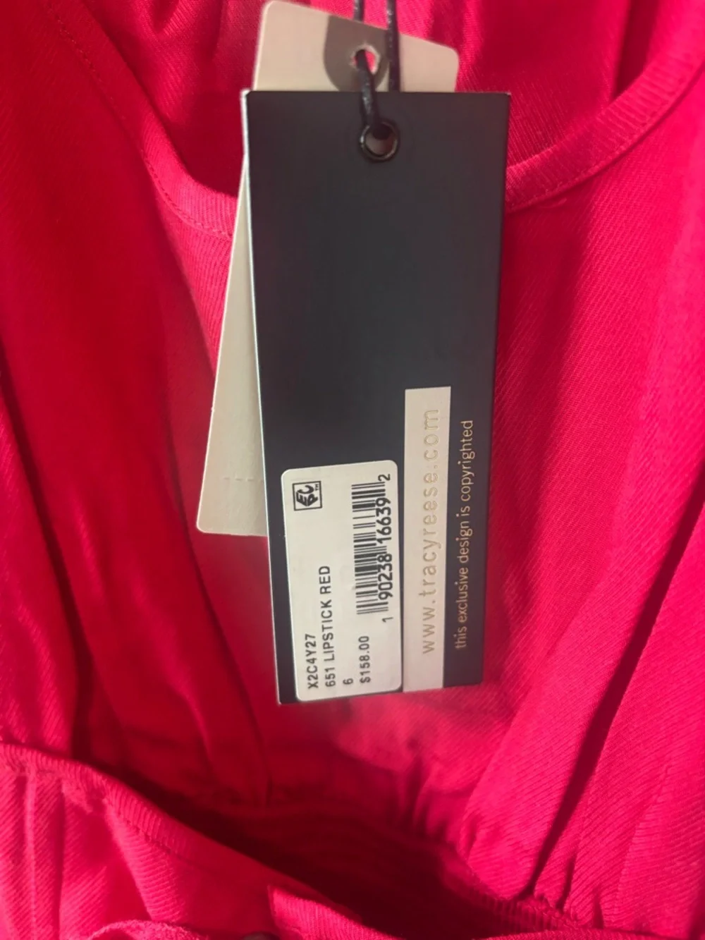 Anthropologie Tracy Reese Red Sleeveless Corseted Midi Dress NWT | Size 6 - Picture 4 of 7